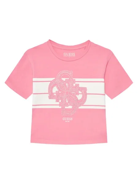 Guess Póló Regular Fit rózsaszín