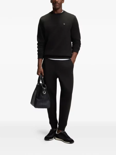 Pantaloni Boss alergare negru