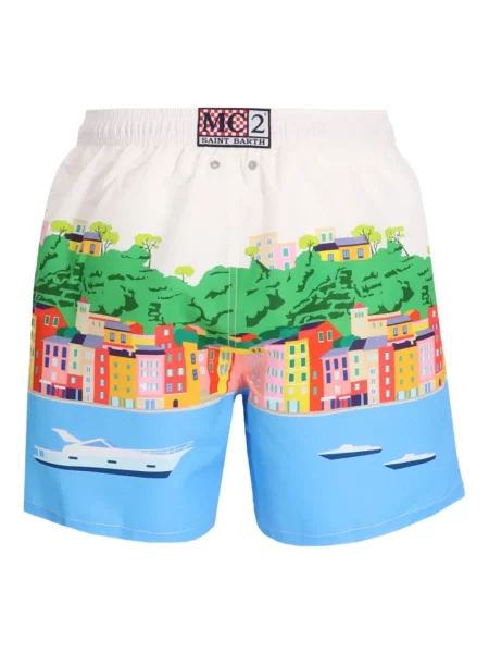Slip de baie Mc2 Saint Barth cu imagine alb