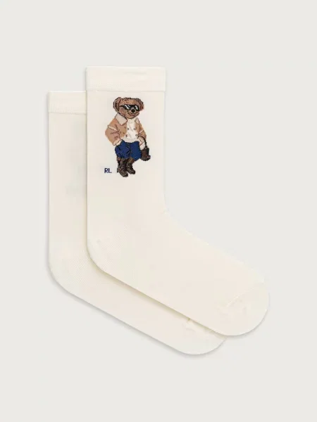 Κάλτσες Polo Ralph Lauren με γούνα μπεζ