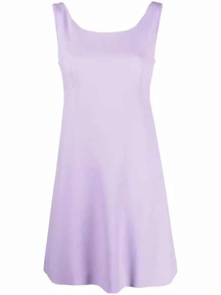 Rochie mini Moschino cu motiv cu inimi violet