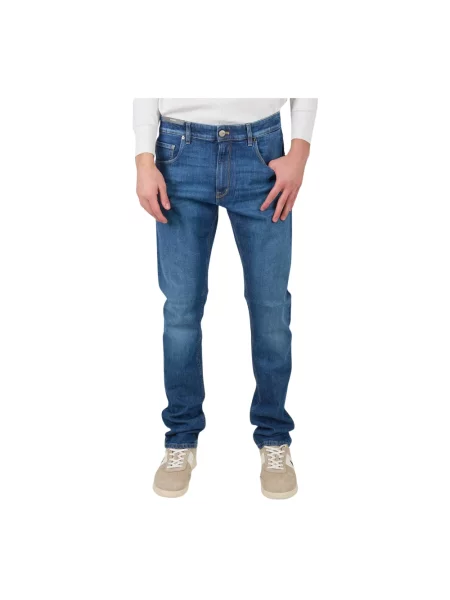 Jeansy Pt Torino z 5 kieszeniami niebieskie