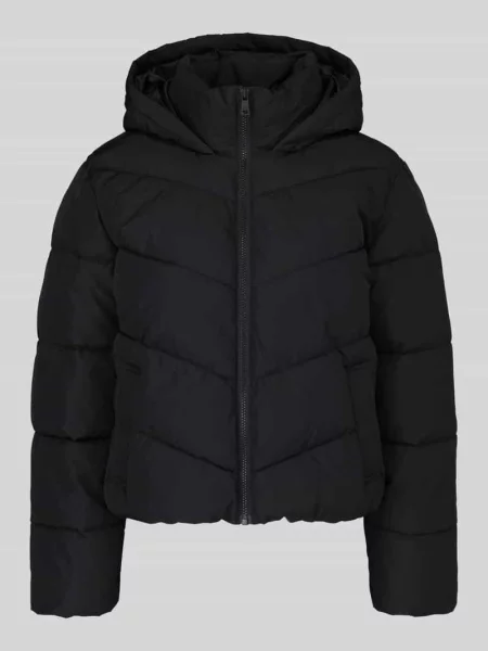 Kurtka pikowana w kroju regular fit z kapturem model CLAIR' Only czarna