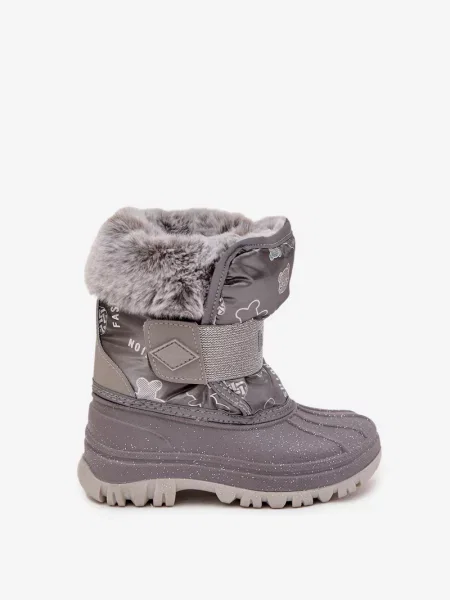 Cizme de zăpadă copii Lee Cooper alb