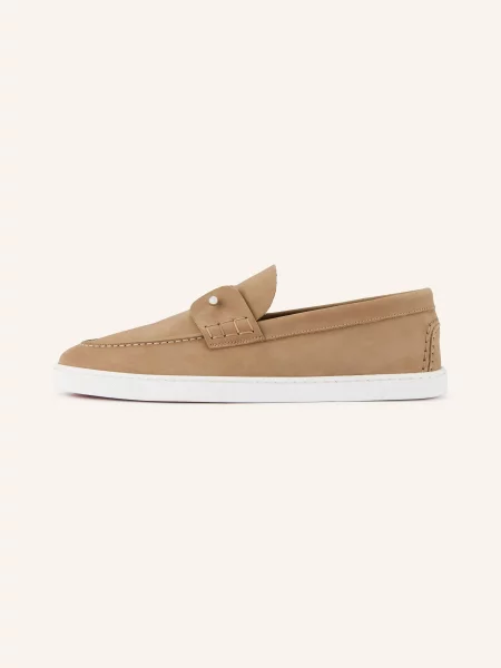 Polobotky Christian Louboutin hnědé