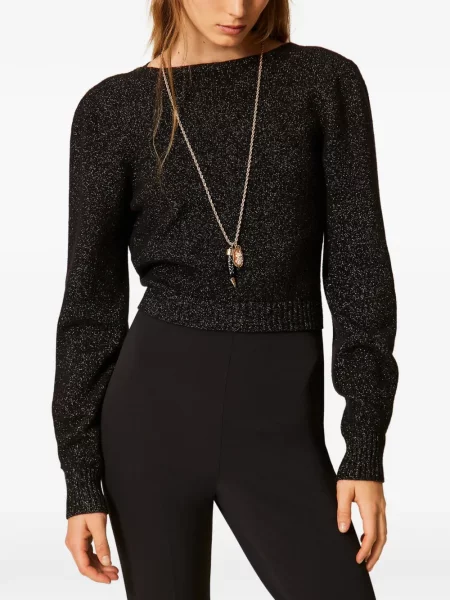 Pulover Twinset de lână negru
