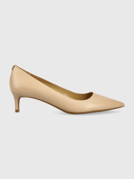 Pantofi cu toc Michael Michael Kors din piele bej