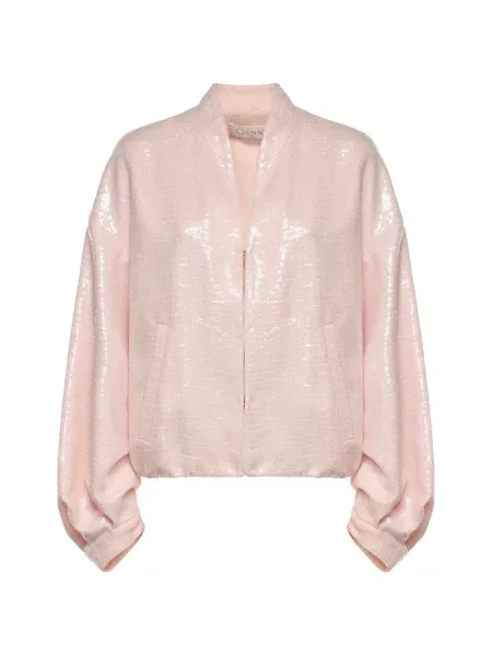 Kurtka bomber Genny z cekinami różowy