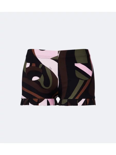 Pantaloni scurți Pucci cu volane din jerseu