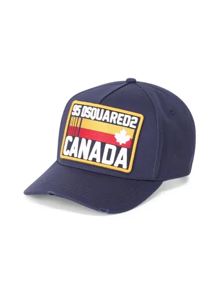 Czapka z daszkiem Dsquared2 niebieska