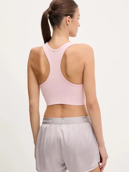 Sportovní podprsenka Under Armour Vanish Seamless růžová