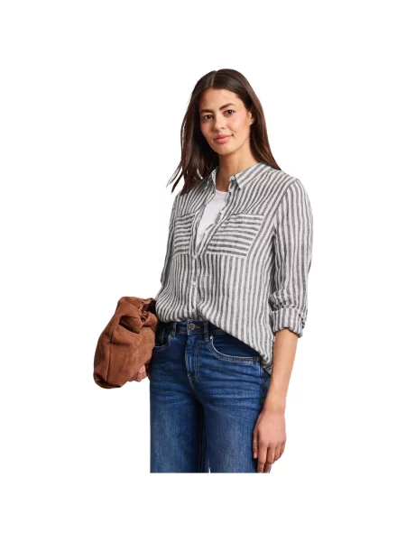 Bluză Street One cu dungi streetstyle maro