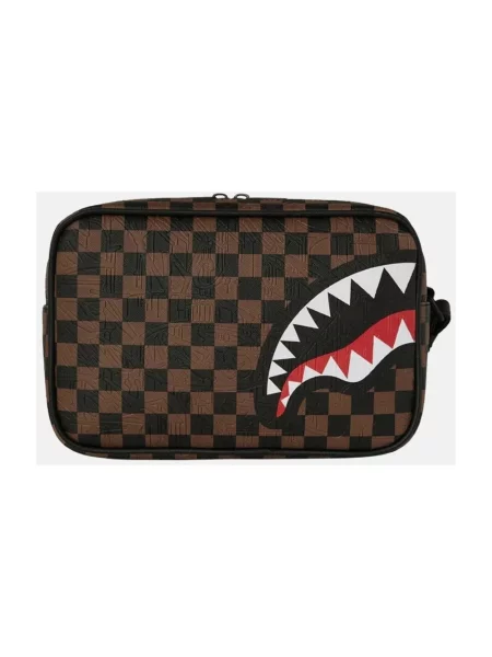 Torba Sprayground w kratę brązowa