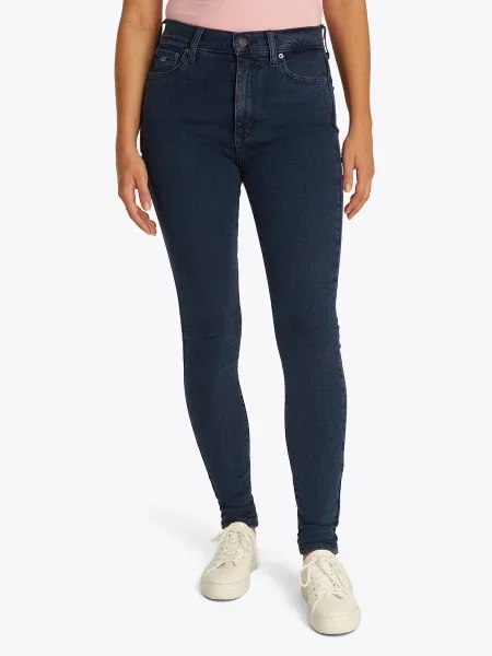 Tommy Jeans Traperice Sylvia Skinny Fit tamnoplava