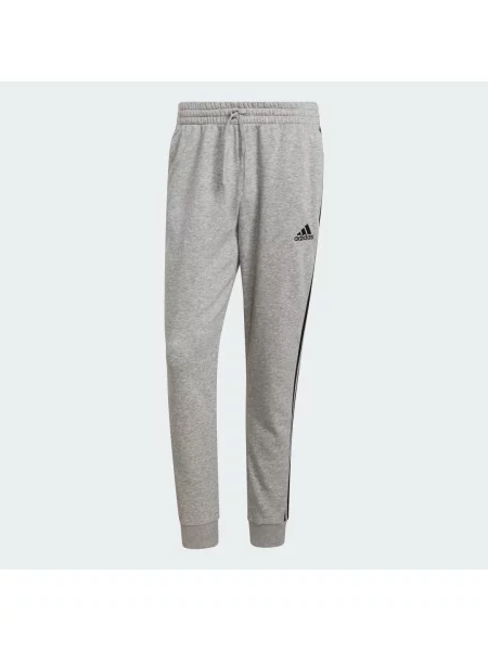 Spodnie Adidas polarowe w paski zwężane czarne