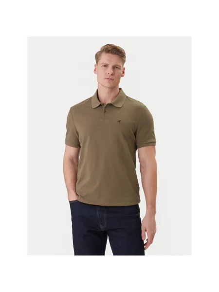 Calvin Klein Jeans Polo Χακί Regular Fit