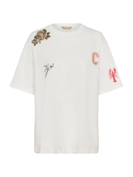 CULTURE Tricou CUbiara Alfie bej / bej deschis / roșu negru