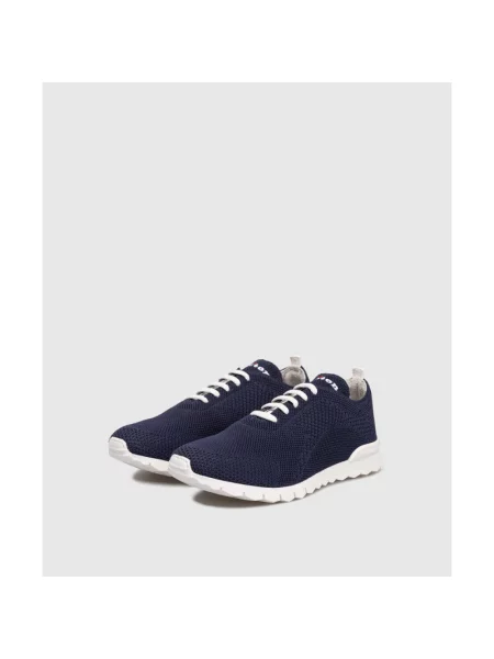 Dzianinowe sneakersy Kiton niebieskie