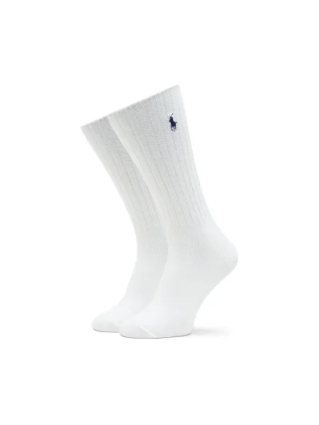 Hosszú férfi zokni Polo Ralph Lauren White Navy Pp fehér