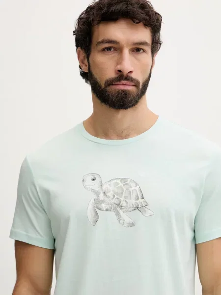 Koszulka Emporio Armani niebieska