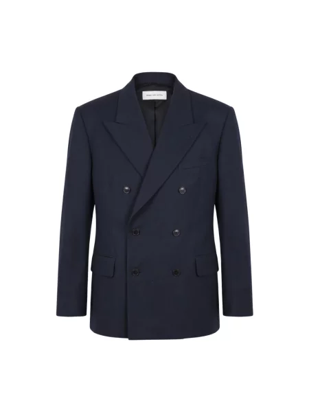 Marynarka Dries Van Noten niebieska