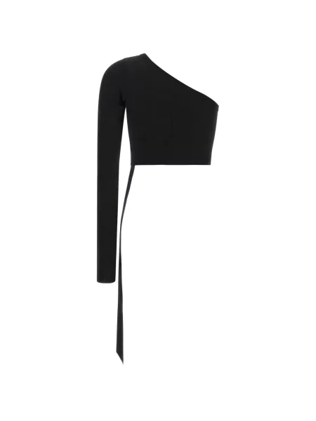 Топ Rick Owens Drkshdw с едно рамо черно