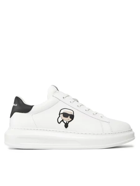Buty KARL LAGERFELD Kapri Nft white leather białe