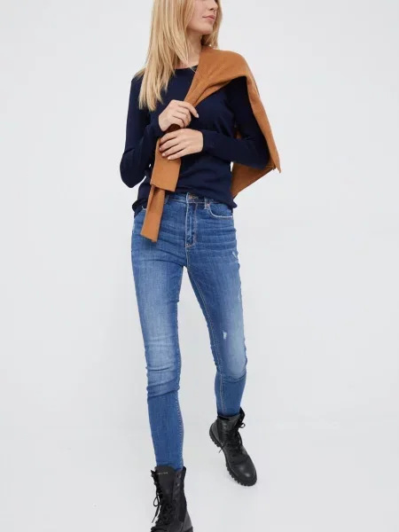 Лонгслів United Colors of Benetton синій