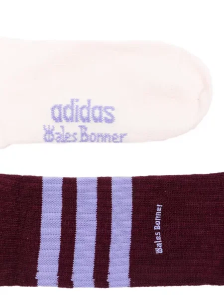 Șosete Adidas cu dungi roșu