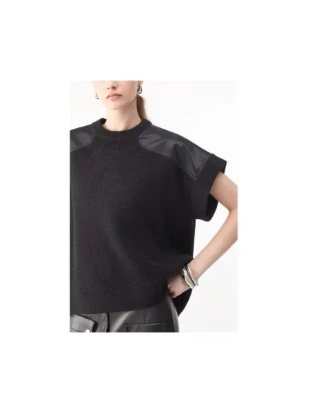 Sweter z golfem Liu Jo wełniany do golfa czarny