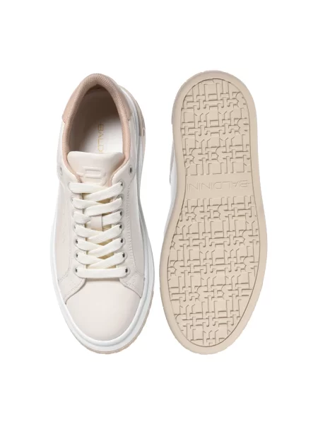 Sneakersy Baldinini skórzane beżowe