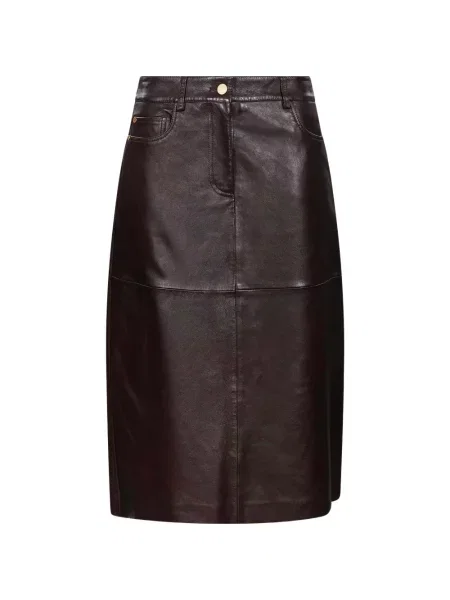 Fustă din piele 's Max Mara maro