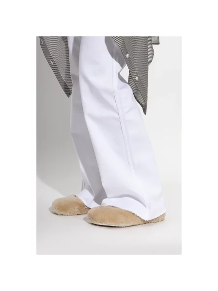 Balerinki Birkenstock skórzane beżowe