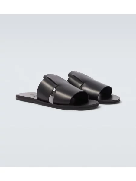 Sandale Ancient Greek Sandals din piele negru