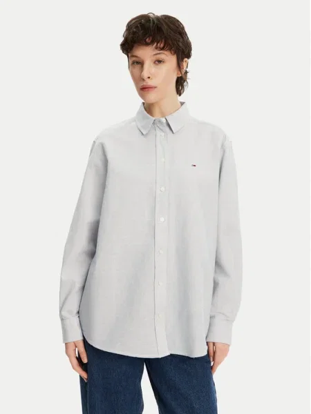 Tommy Jeans Риза Син сиво