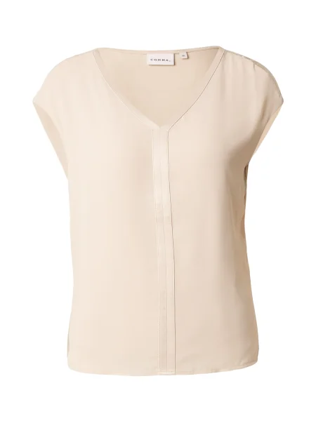 COMMA Tricou lână alb