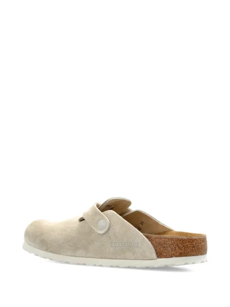 Papuci tip mules Birkenstock din piele de căprioară