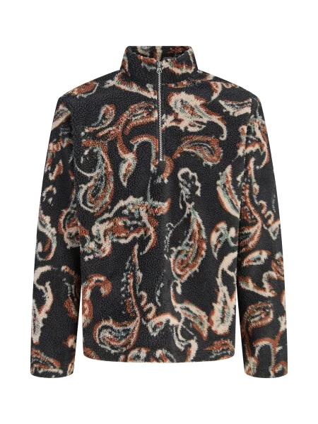 JACK & JONES Pulover JORSALAMANCO crem / ciocolatiu / verde mentă negru