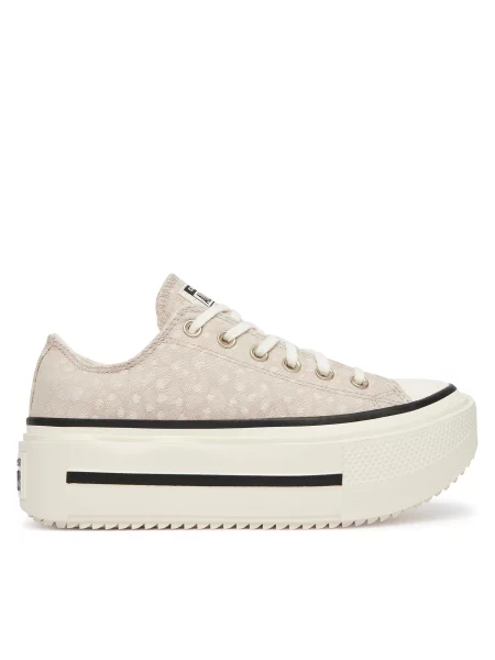 Кеди Converse Chuck Taylor All Star Lift Double Stack Platform Deer бежевий
