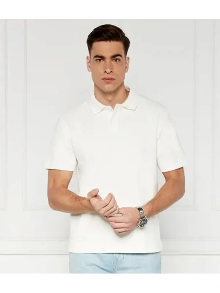 BOSS ORANGE Polo Pe_Towel | Relaxed fit portocaliu