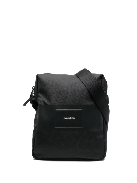 Geantă Calvin Klein cu autograf negru