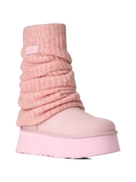 Botine Ugg cu platformă clasici roz