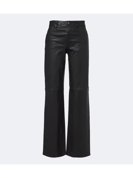 Pantaloni 7 For All Mankind din piele negru