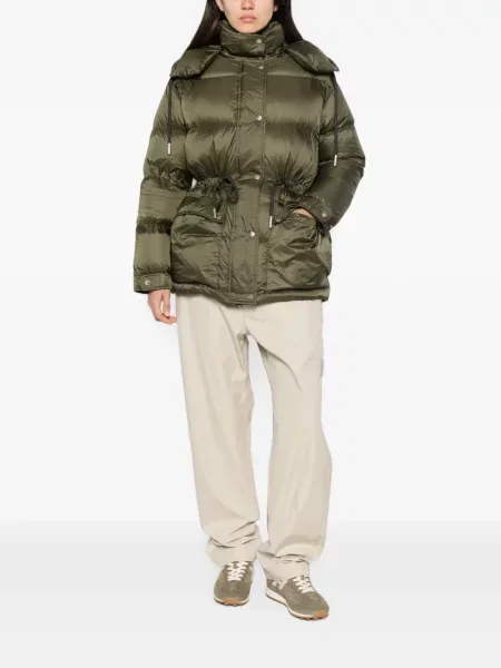 Geacă Moncler cu cordon verde