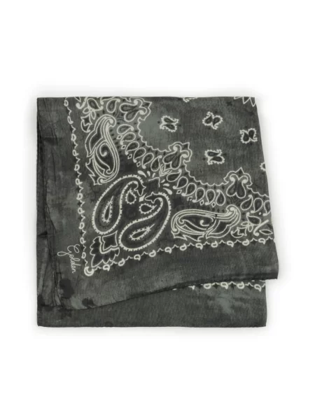 Szal Golden Goose z wzorem paisley zielona