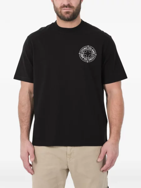 Tricou Stone Island cu imagine negru