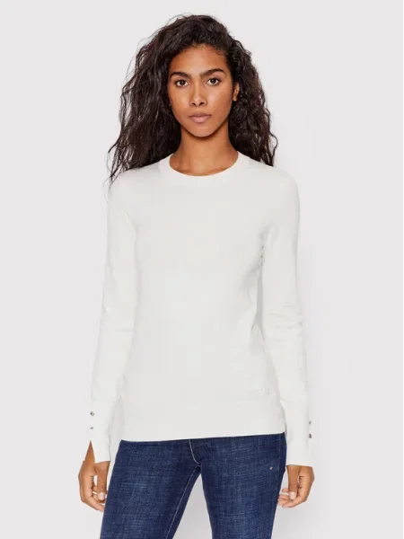 Guess Pulover Elinor alb