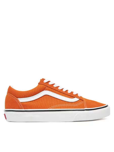 VANS Nizke superge Old Skool / bela oranžna