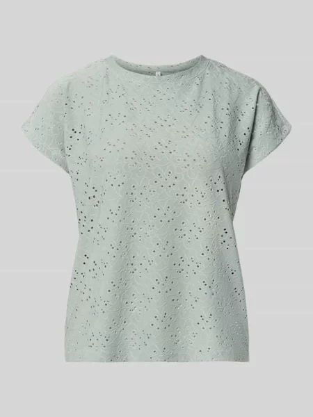 T-shirt o kroju relaxed fit z efektem podpalania model SMILLA' Only