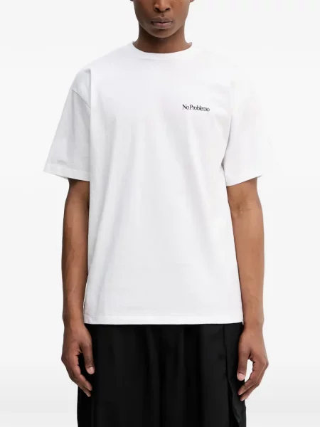 Tricou No Problemo cu imagine alb